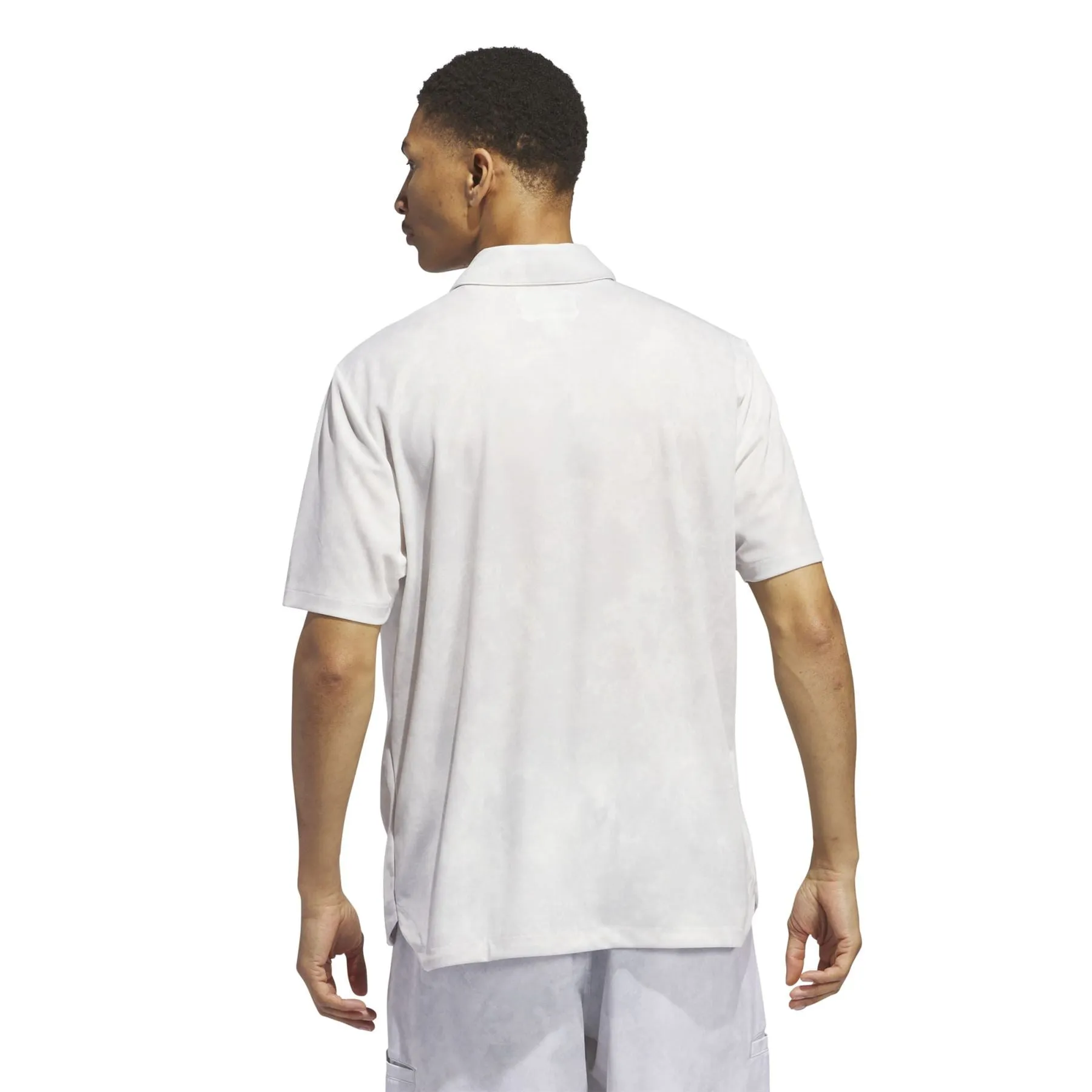 Adicross Polo Print Design with Chest Pocket Grey One - SS24