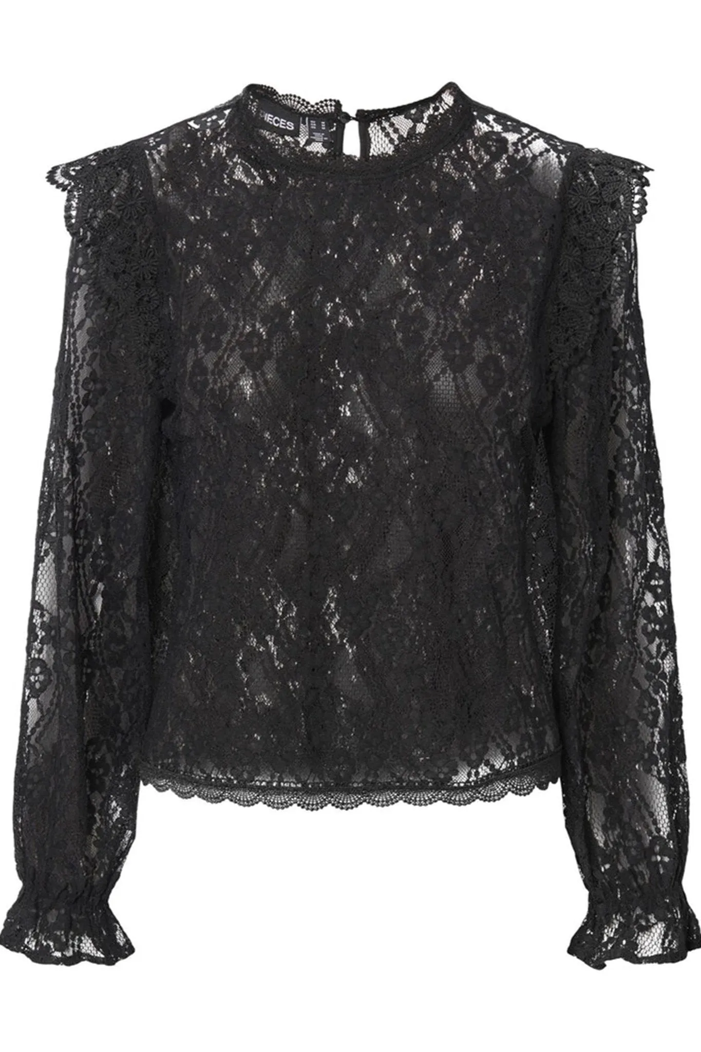Allie Lace Bluse - Black