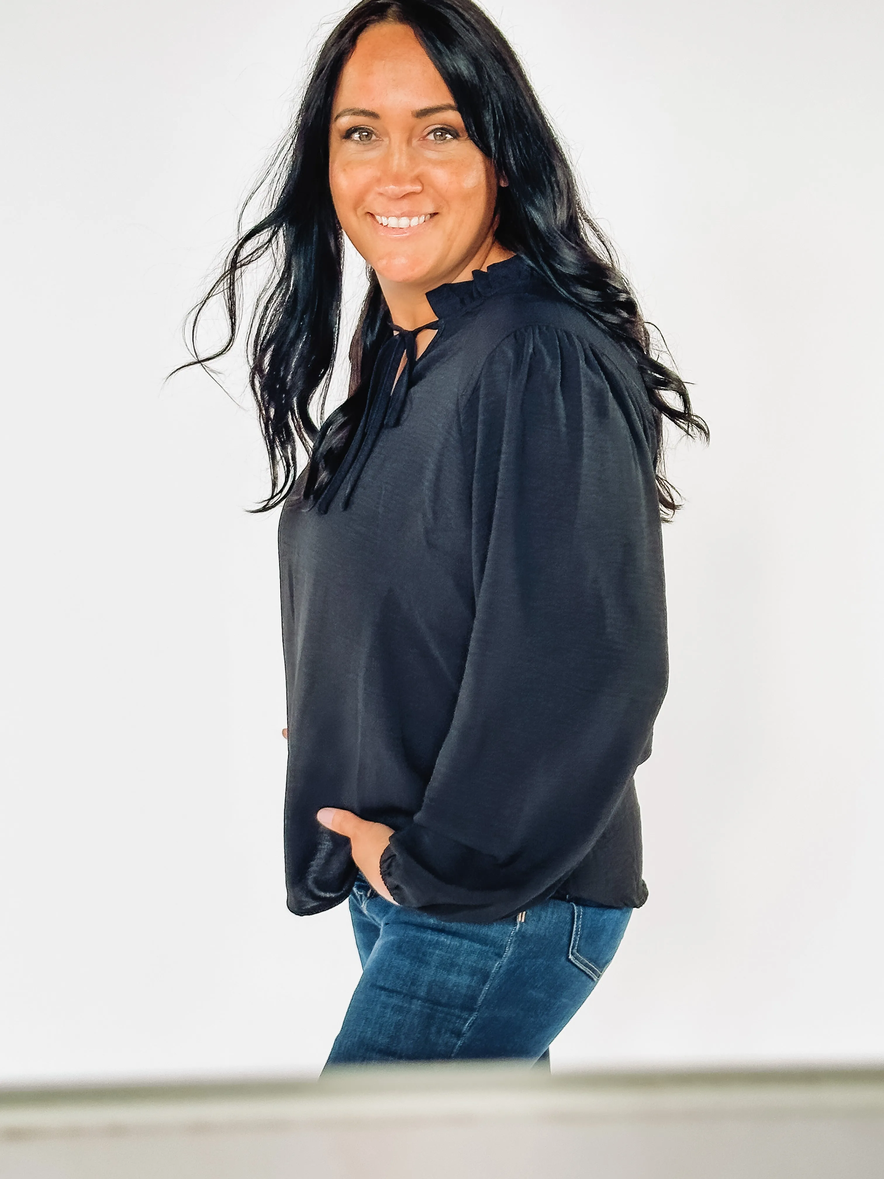 Back in Black Blouse