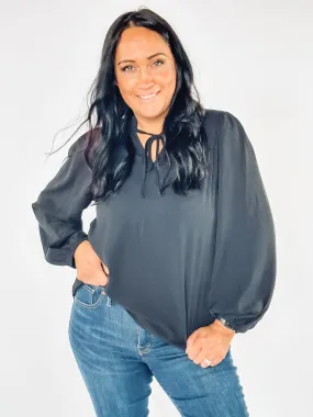 Back in Black Blouse
