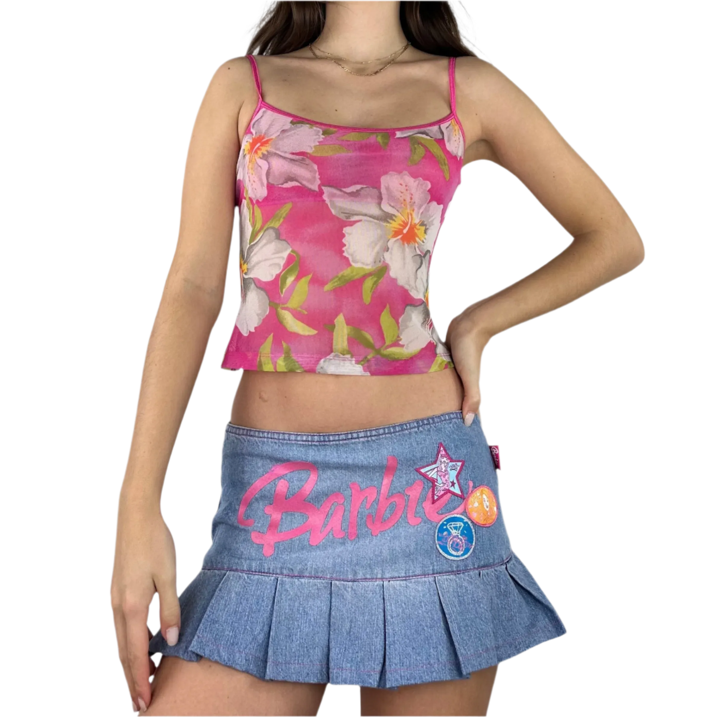 Barbie Y2K Mini Skirt (XXS/XS)