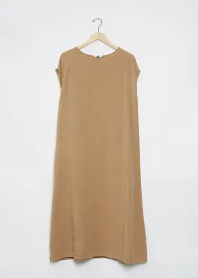 Boatneck Tunic Dress — Beige