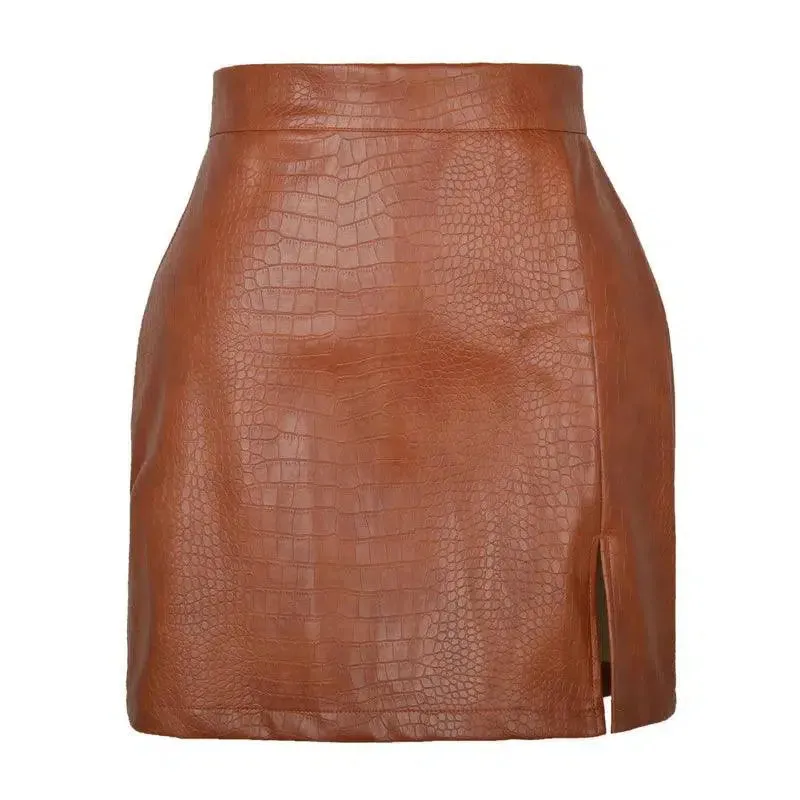 Bodycon Leather Mini Skirts