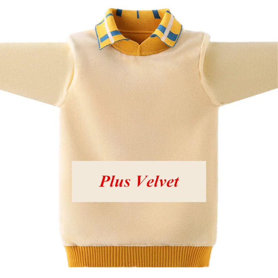 Boy's Knitted Collared  Polo