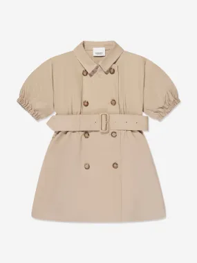 Burberry Girls Regina Dress in Soft Fawn