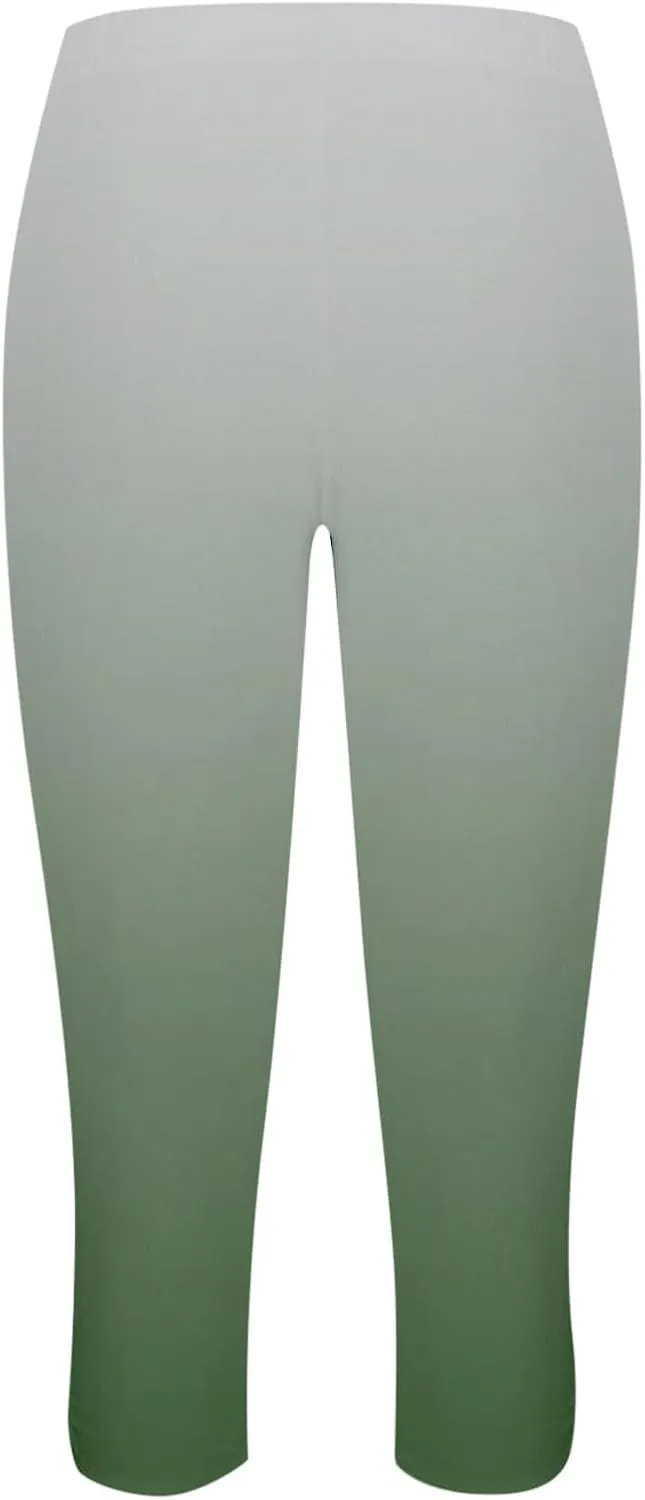 Capri Leggings for Women Summer Dressy Cropped High Waist Yoga Pants Comfy Stretchy Leggings Workout Compression Pants