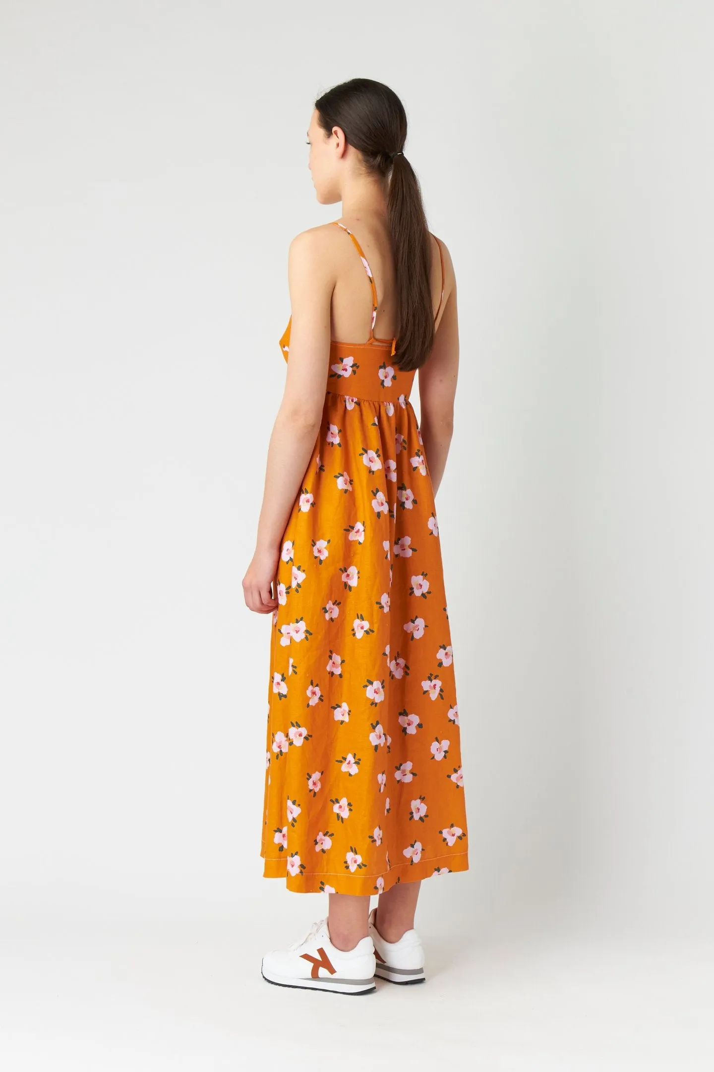 Carlotta Sundress - Tangerine