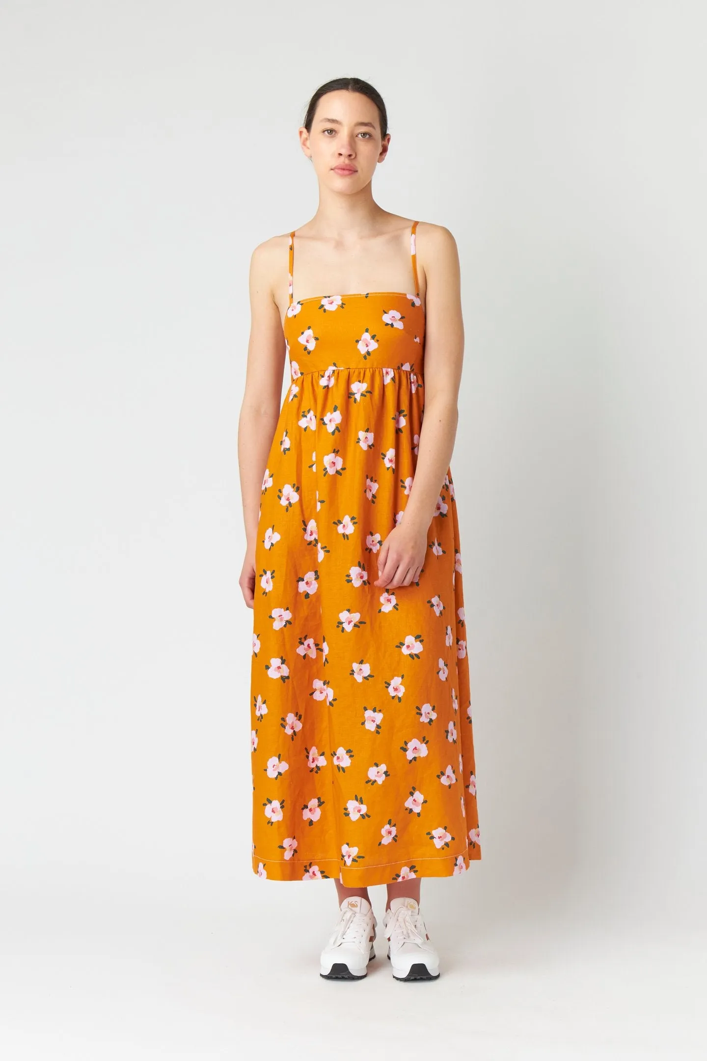 Carlotta Sundress - Tangerine