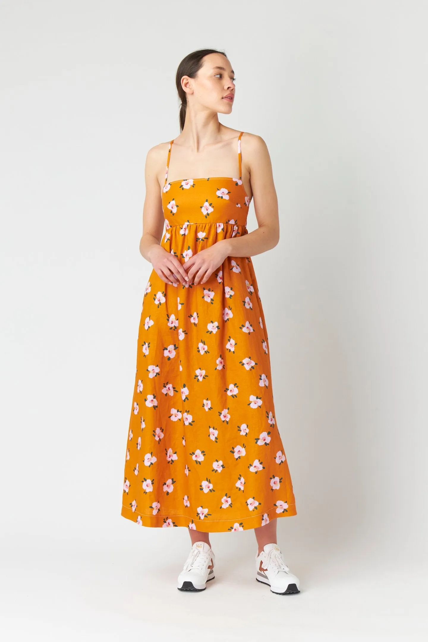 Carlotta Sundress - Tangerine
