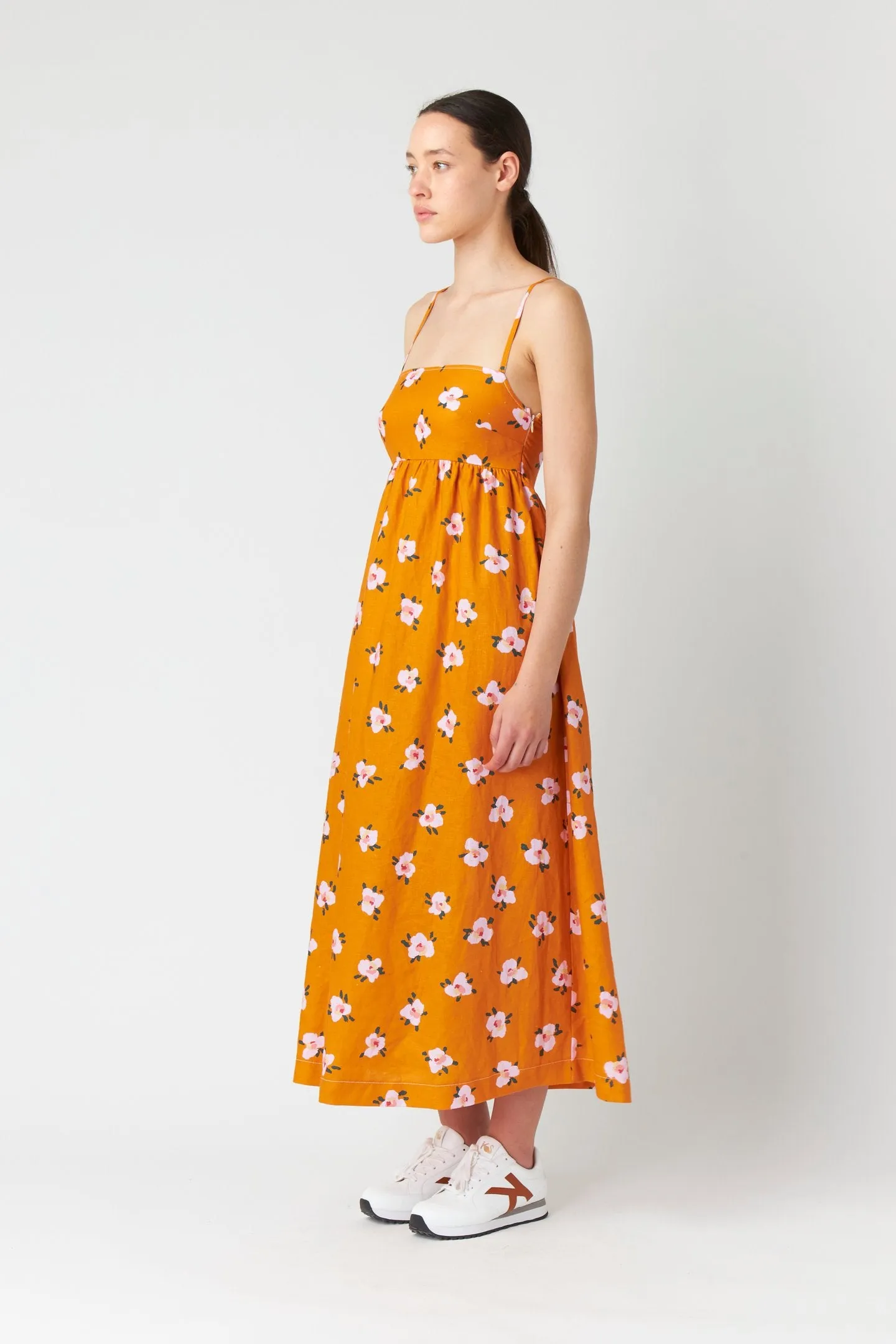 Carlotta Sundress - Tangerine