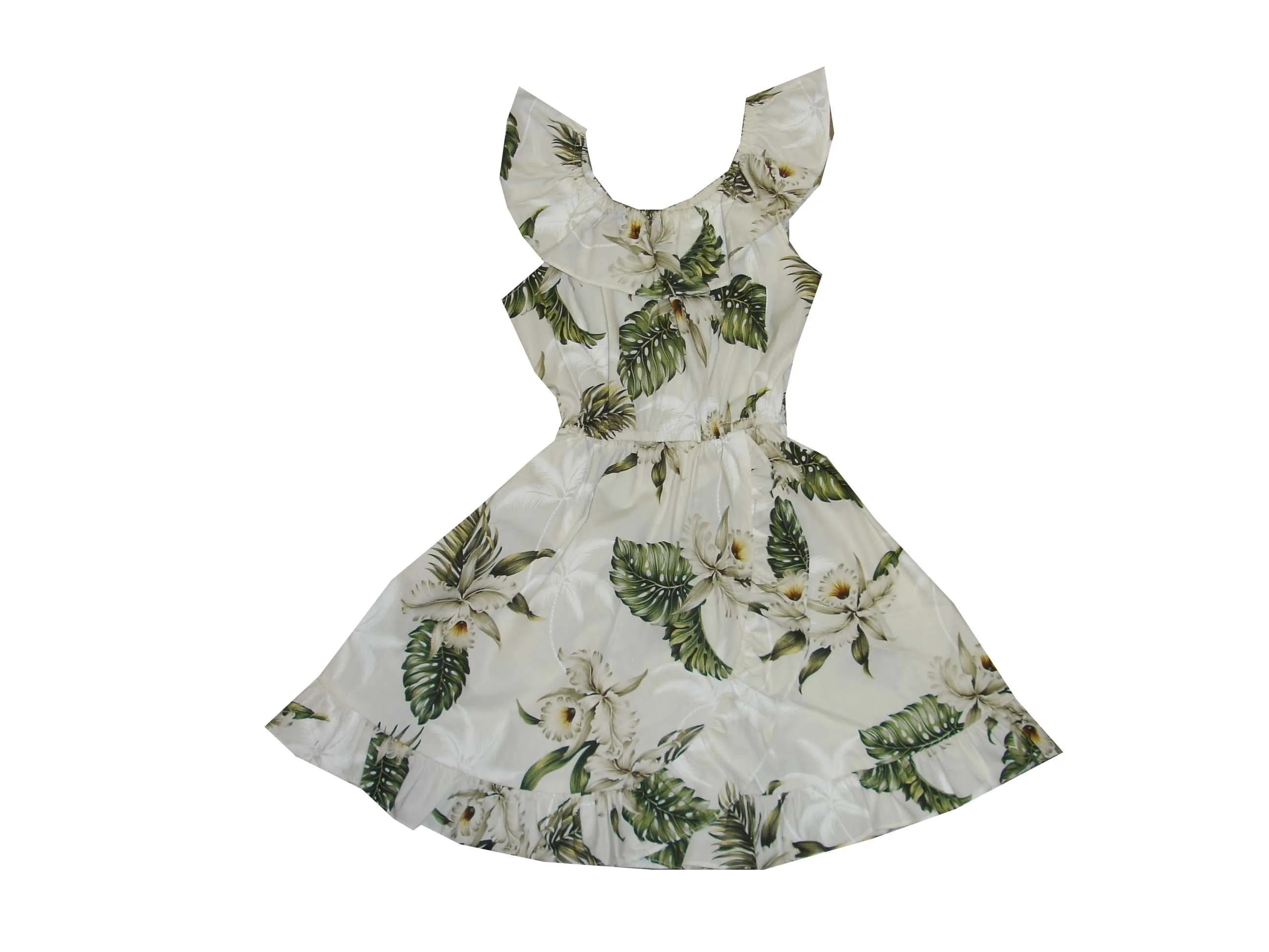 Classic Orchid Cotton Hawaiian Dress Girl