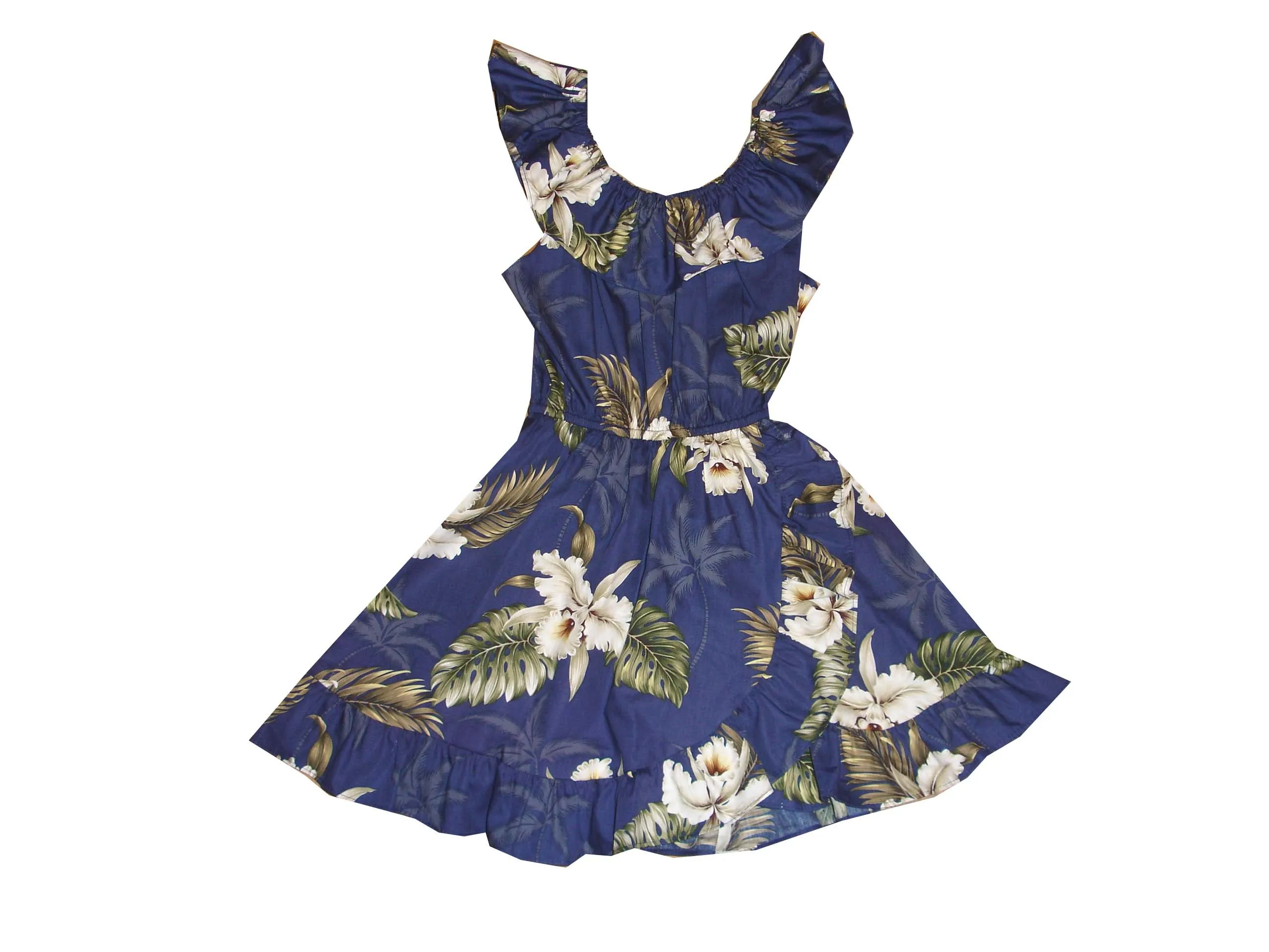 Classic Orchid Cotton Hawaiian Dress Girl