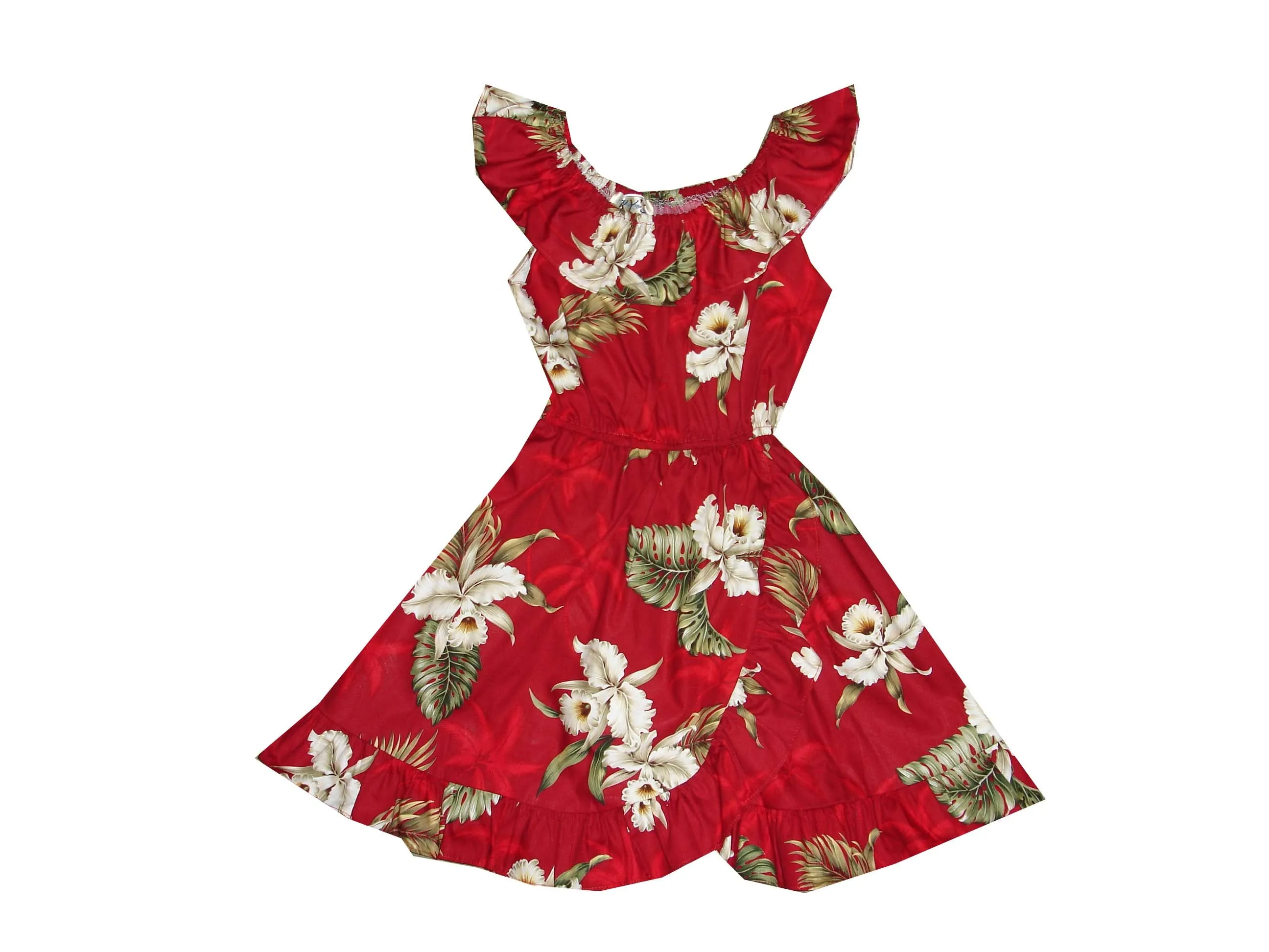 Classic Orchid Cotton Hawaiian Dress Girl