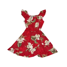 Classic Orchid Cotton Hawaiian Dress Girl