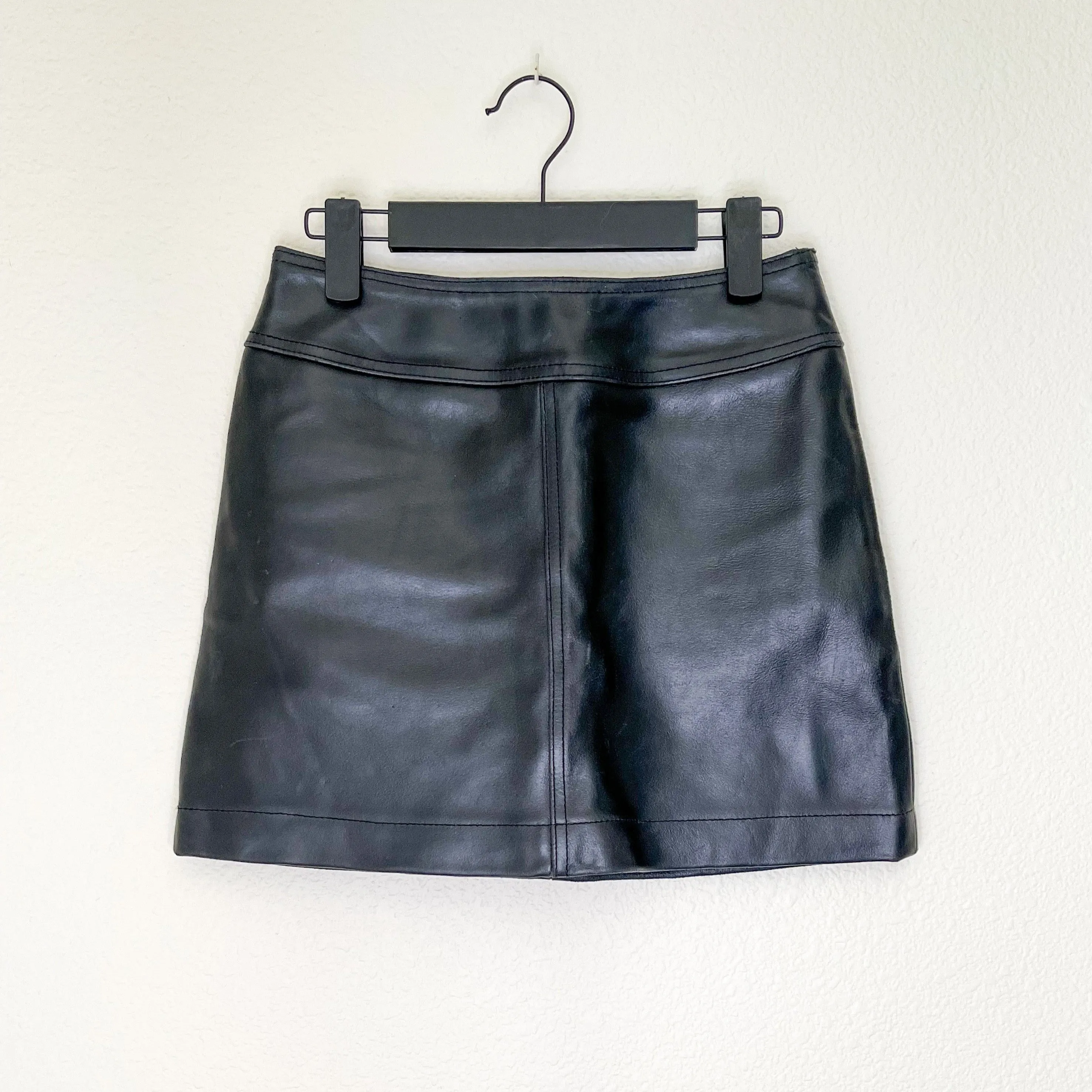 Deadstock Gap 90s Leather Mini Skirt