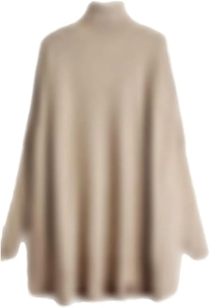 Disimlarl Women Turtleneck Loose Big Size Chic Sweater Bottoming Oversized Winter Sweaters