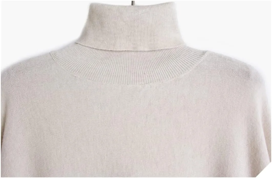 Disimlarl Women Turtleneck Loose Big Size Chic Sweater Bottoming Oversized Winter Sweaters