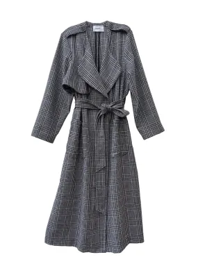 Ele Soft Trench - Houndstooth Plaid - BAACALxBECCA