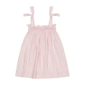 Exclusive Striped Sundress, Light Pink