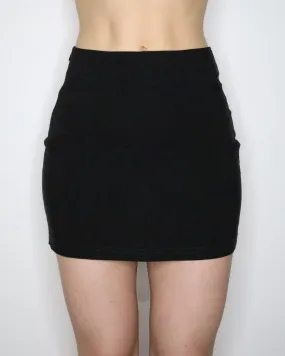French Black Mini Skirt (Small) 