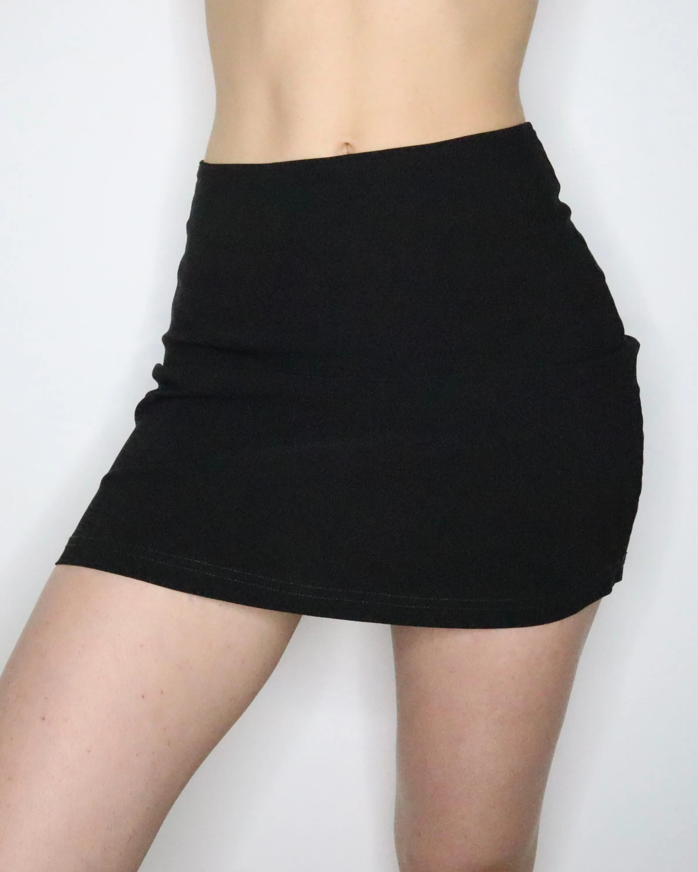 French Black Mini Skirt (Small) 