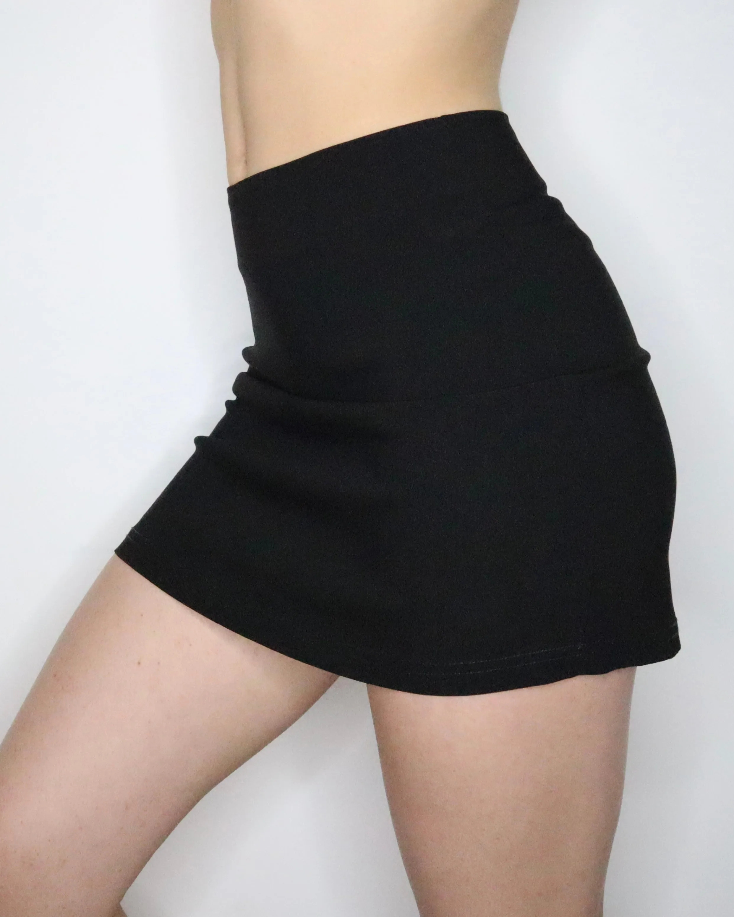 French Black Mini Skirt (Small) 