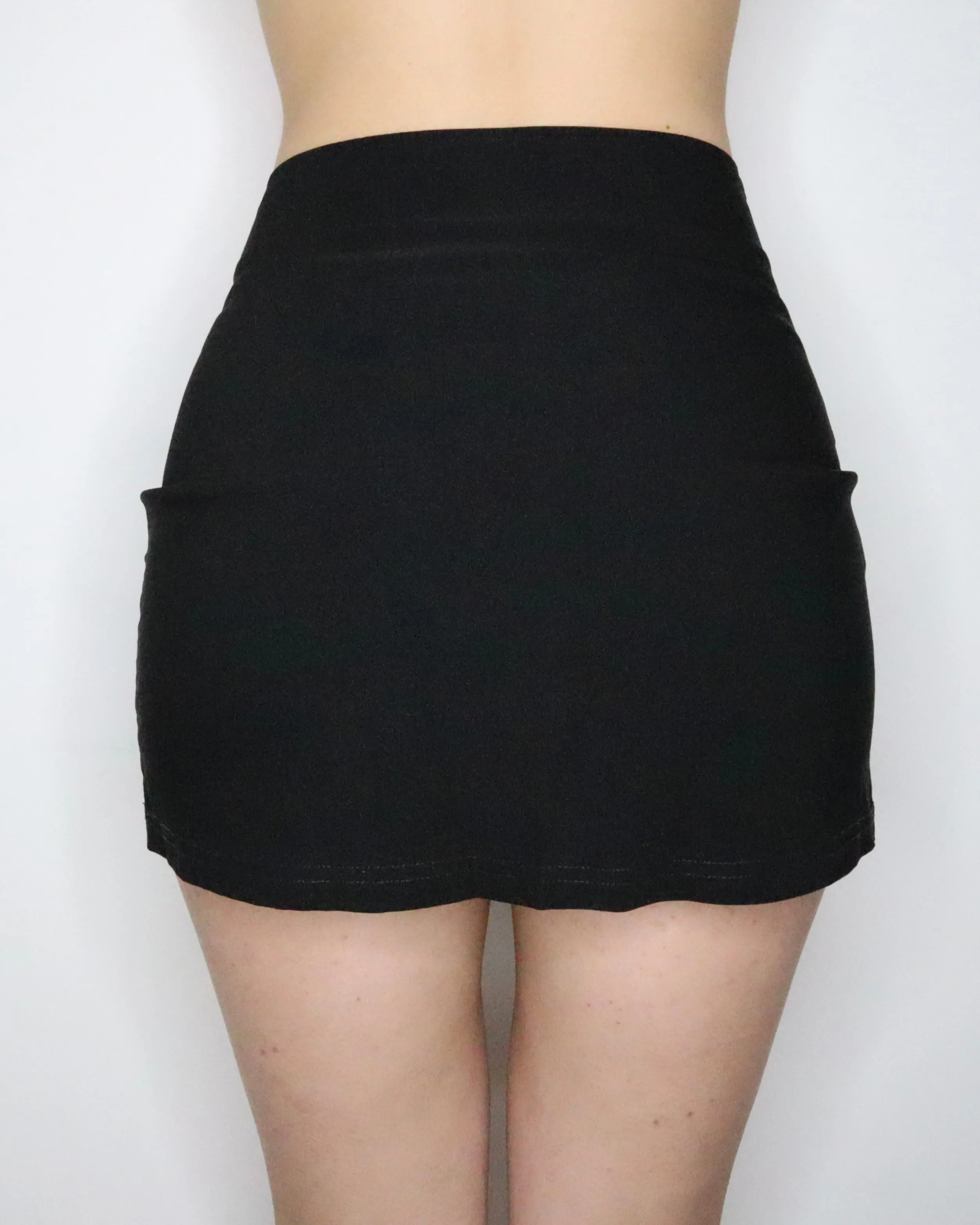 French Black Mini Skirt (Small) 