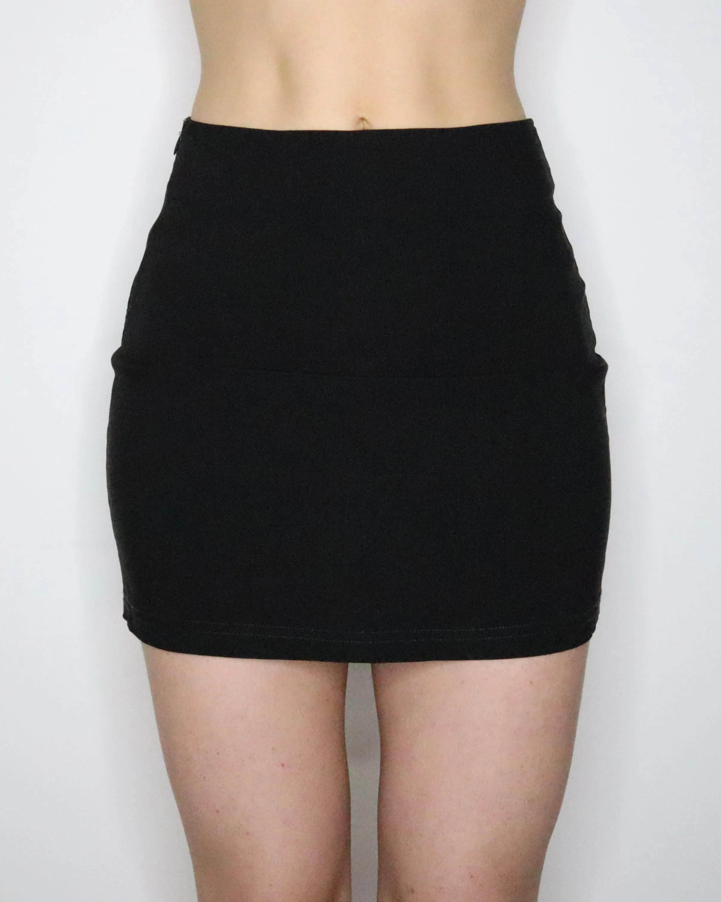 French Black Mini Skirt (Small) 