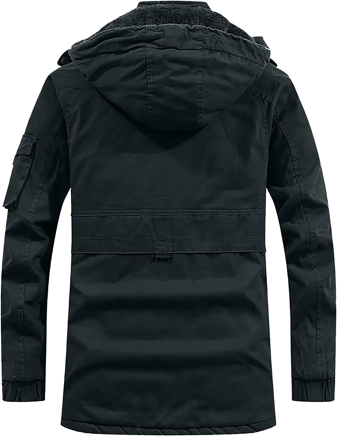 Heated Jacket for Men Active Jacket Puffy Jacket Winter Hooded Windproof Solid Long Sleeve Soft Coat Shell Jacket
