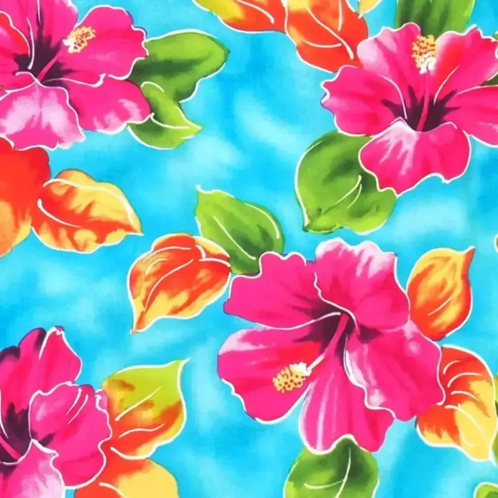hoopla blue hawaiian napali halter dress