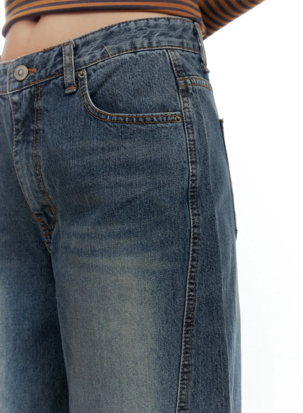 Irie Wide Fit Denim Chic Jeans CS424