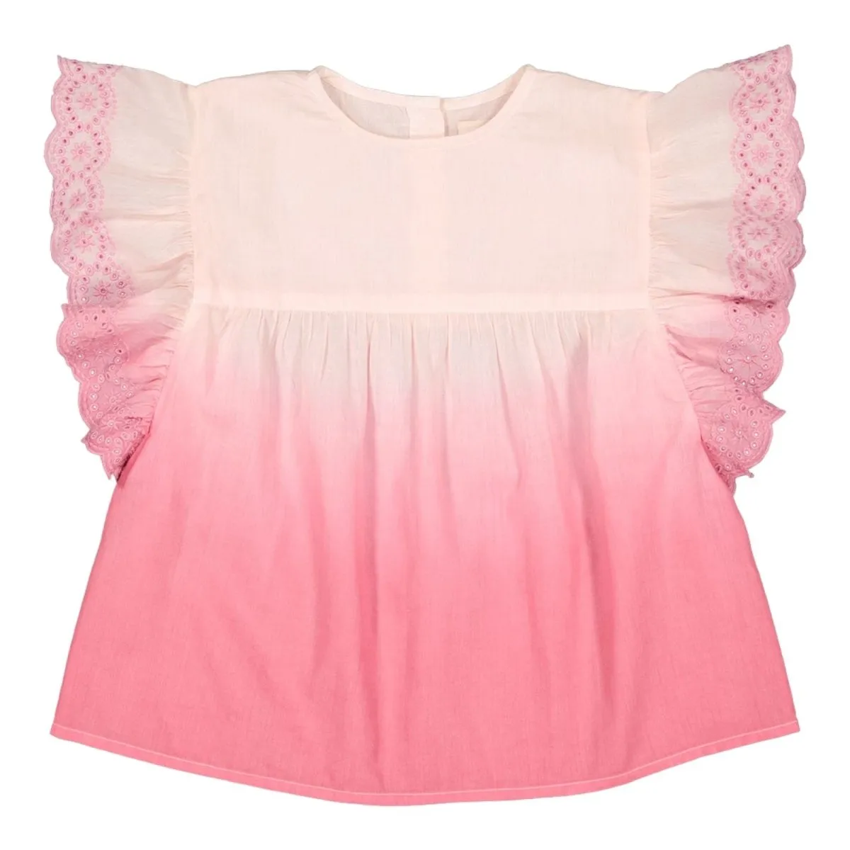 JASMIN OMBRÉ FLUTTER SLEEVE TOP