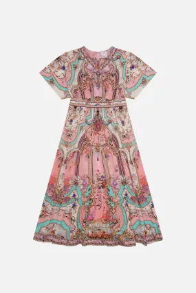 KIDS RELAXED SHIRRED WAIST DRESS 12-14 LETTERS FROM THE PINK ROOM