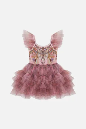KIDS TUTU DRESS WITH SLEEVE FRILLS 4-10 LETTERS FROM THE PINK ROOM
