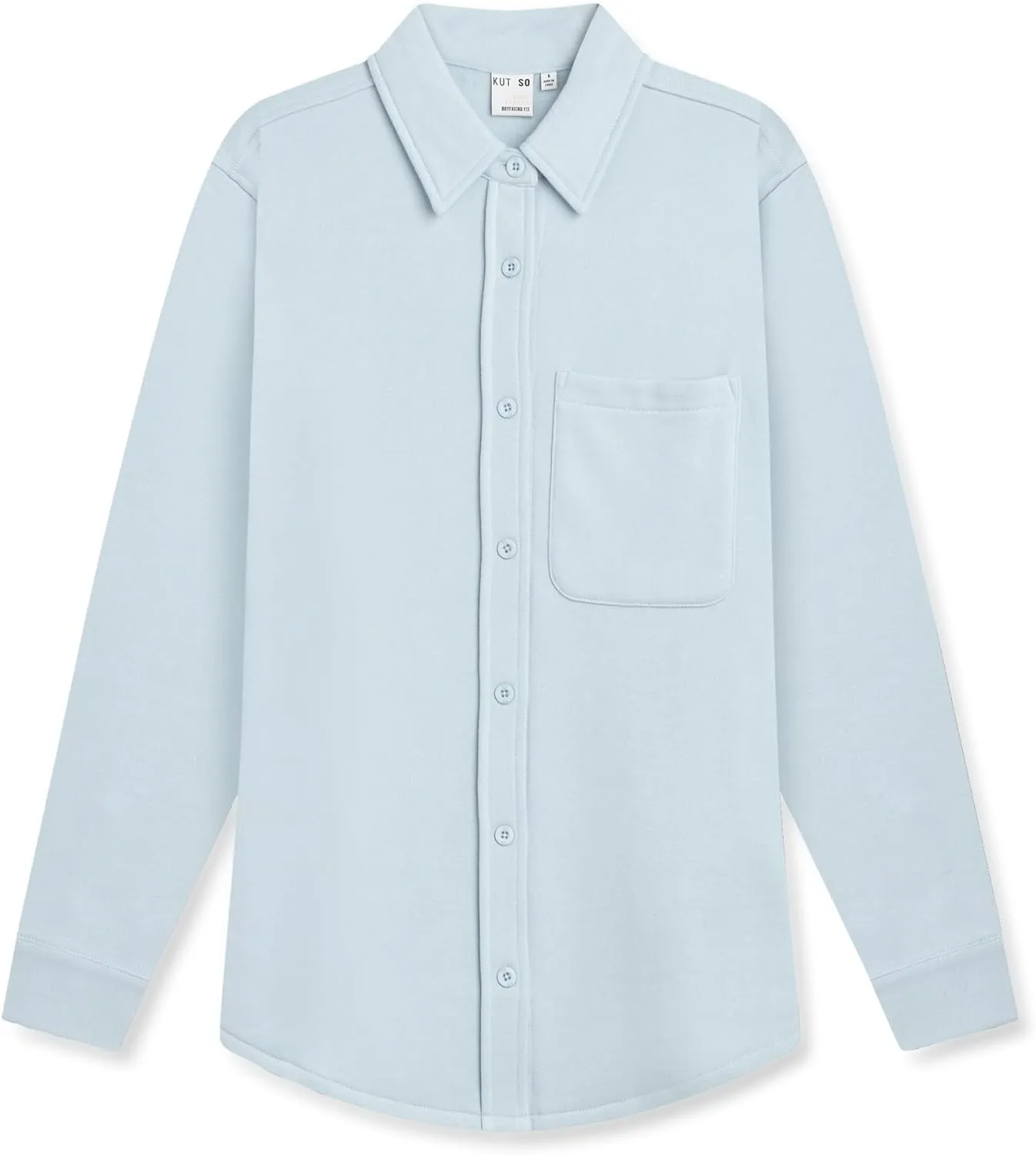 KUT & SO Women’s Shacket – Midweight Fleece Shirt Jacket – Boyfriend Fit, Chic Layering Piece