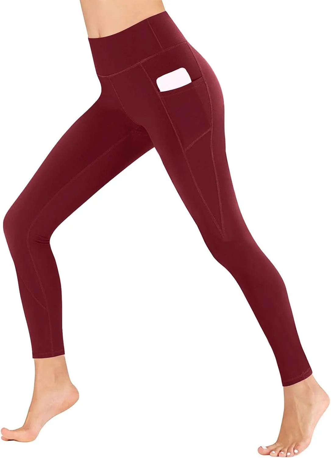 Leggings With Pockets For Women Comfortable And Stretchy Pants High Waisted Leggings Workout Plus Size Yoga Pants