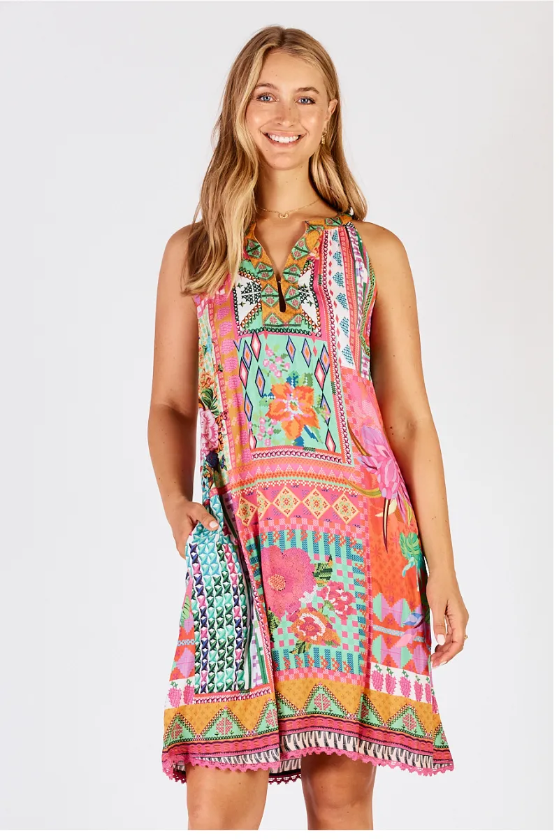Lula Life Vivone Sundress Melon