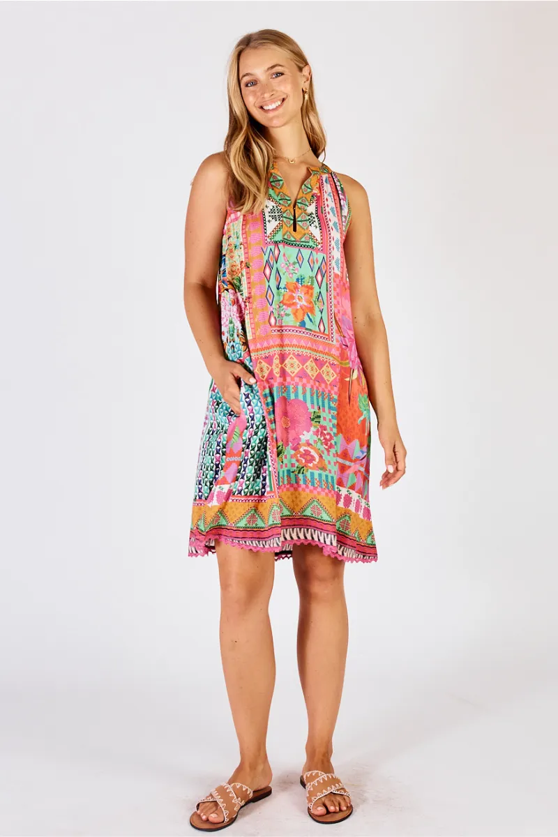 Lula Life Vivone Sundress Melon