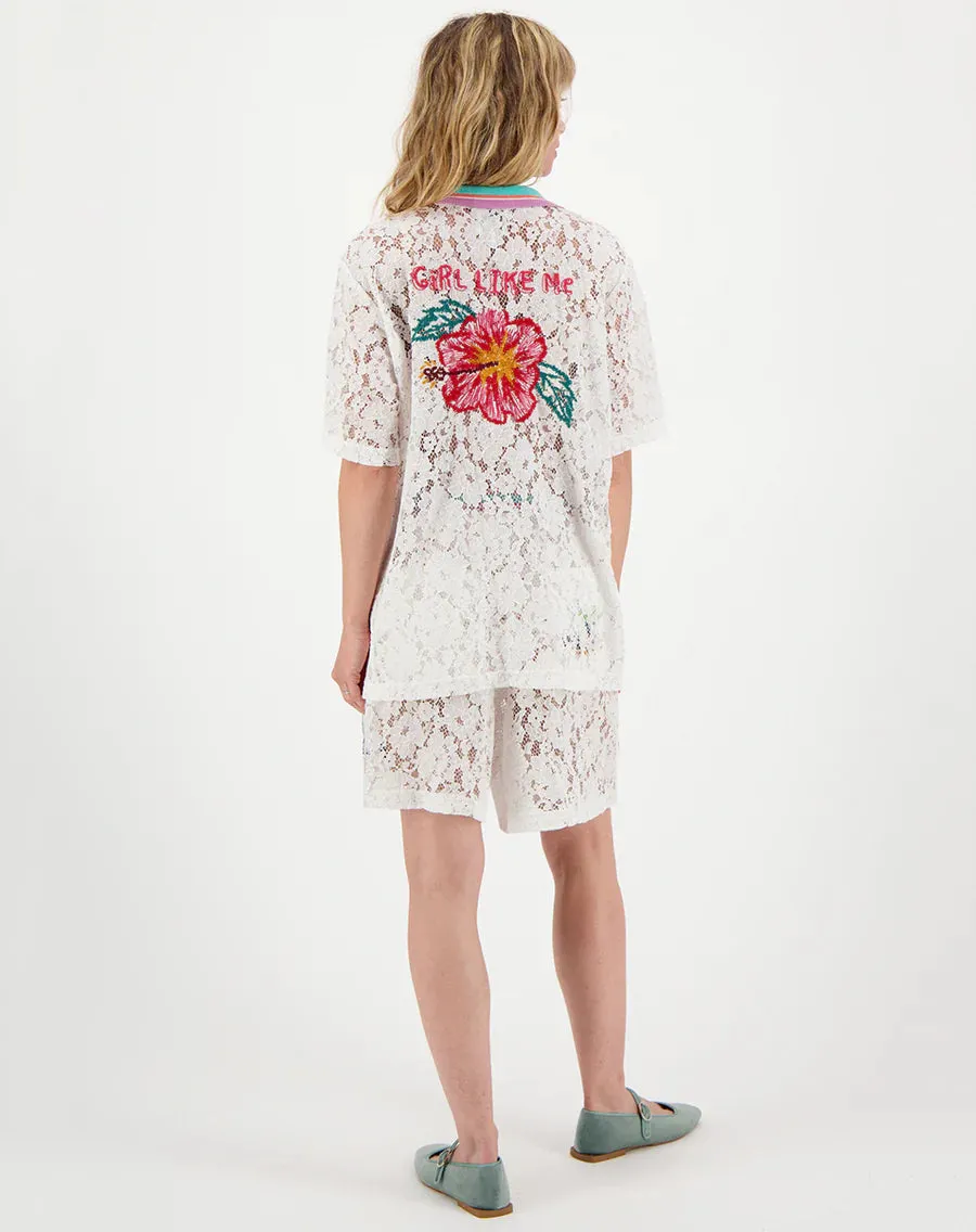 Me369 Sky Lace Shorts