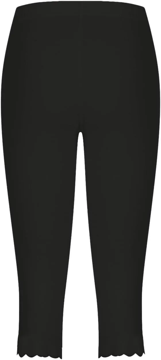 Plus Size Leggings Printed Stretch High Waist Elastic Cropped Pants Resort Beach Leggings Leggings with Pockets