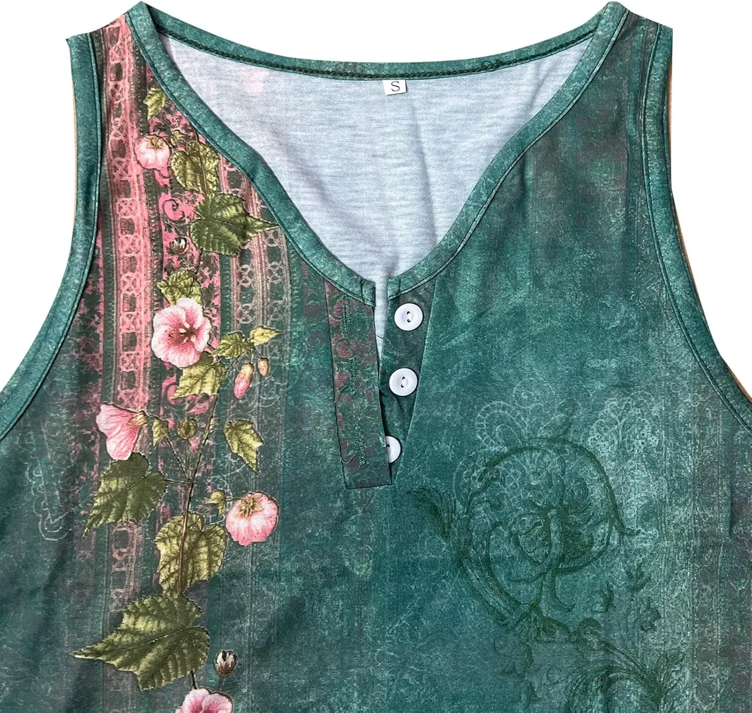 Plus Size Summer Dresses for Women Casual Floral Print Sundress Loose V Neck A Line Vacation Sun Dress Beach Dress