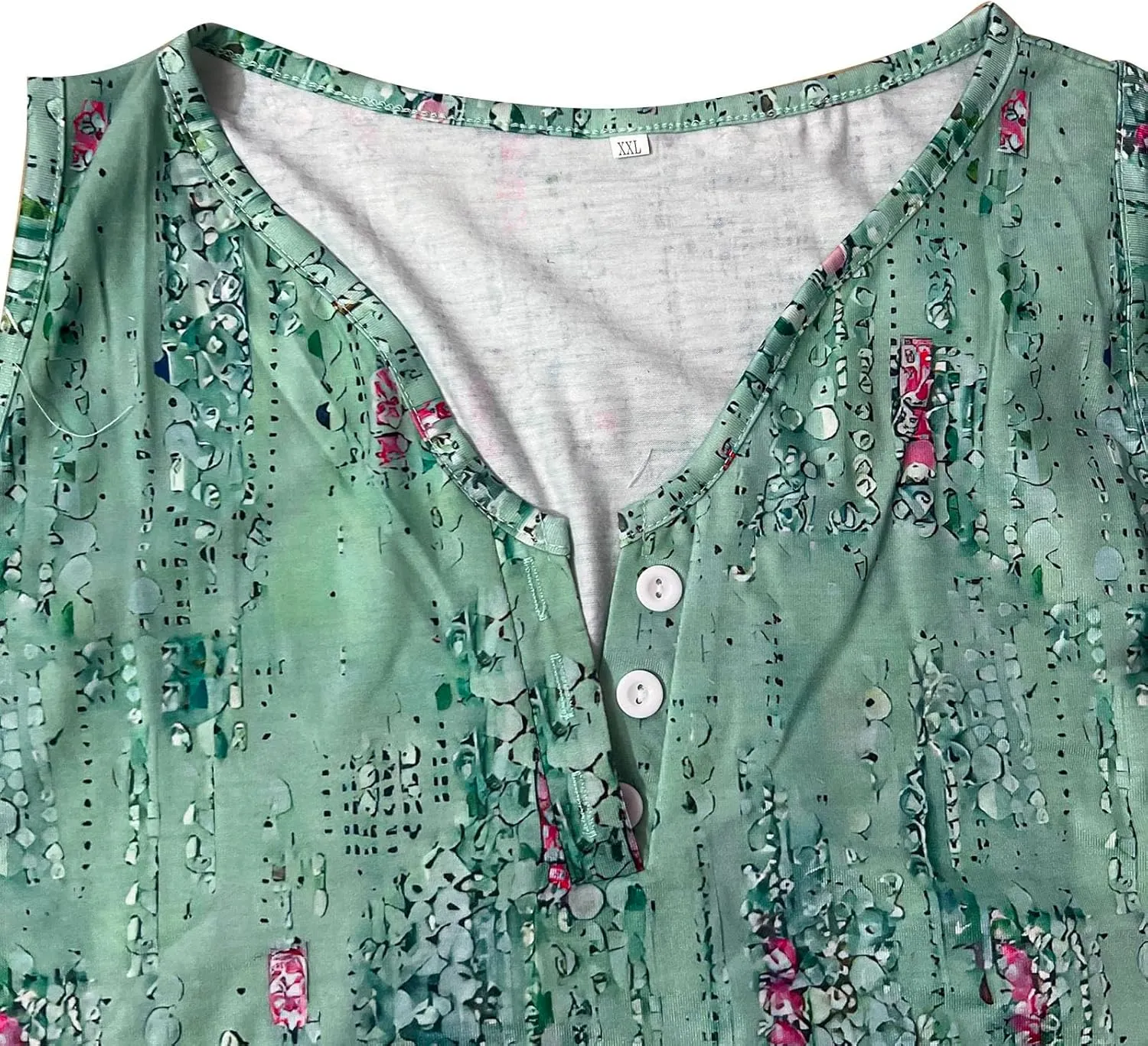 Plus Size Summer Dresses for Women Casual Floral Print Sundress Loose V Neck A Line Vacation Sun Dress Beach Dress