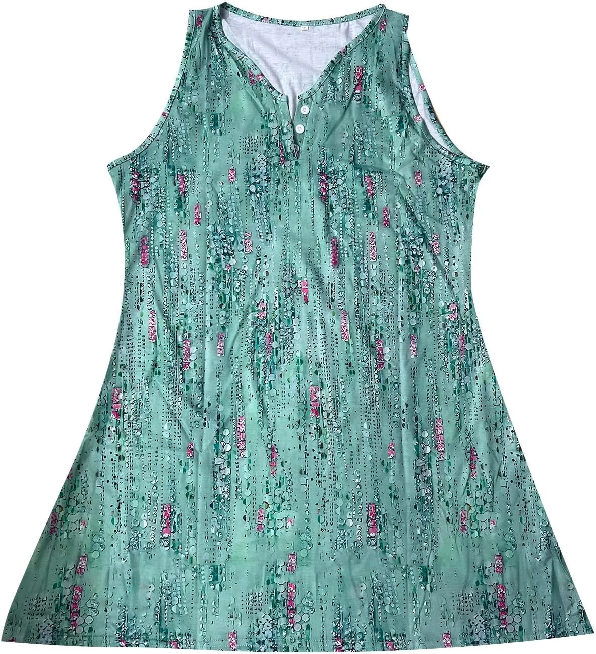 Plus Size Summer Dresses for Women Casual Floral Print Sundress Loose V Neck A Line Vacation Sun Dress Beach Dress