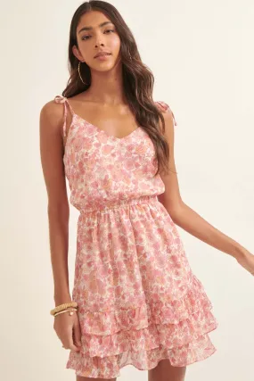 Pure Magic Ruffled Floral Mini Sundress