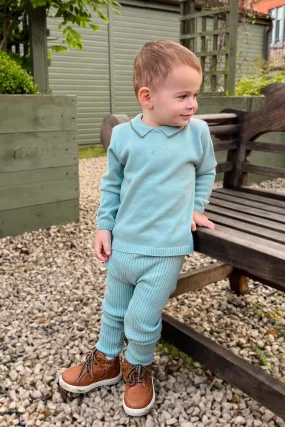 "Bodhi" Sage Green Knit Top & Leggings