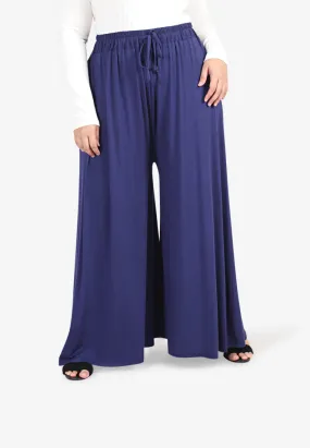 Shana Casual Palazzo Pants - Blue