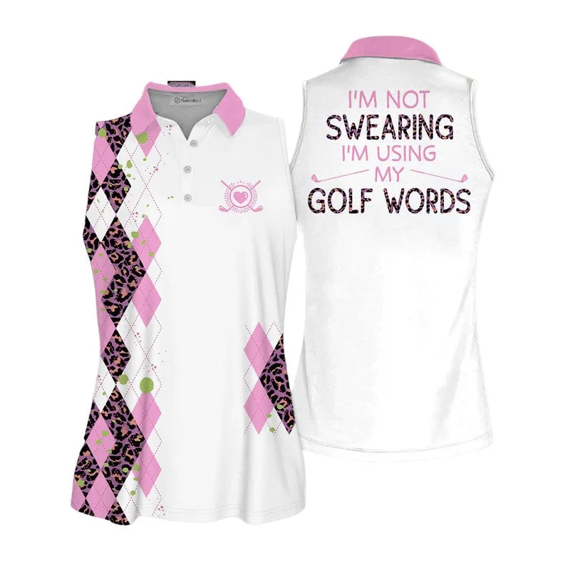 Sleeveless Polo For Golf Woman, Im Not Swearing Sleeveless Polo Shirt