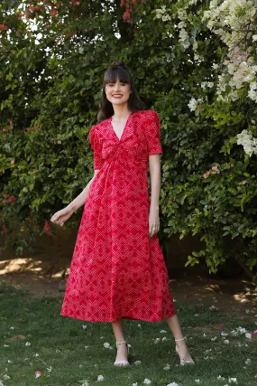 Strawberry Pop Cotton Sundress