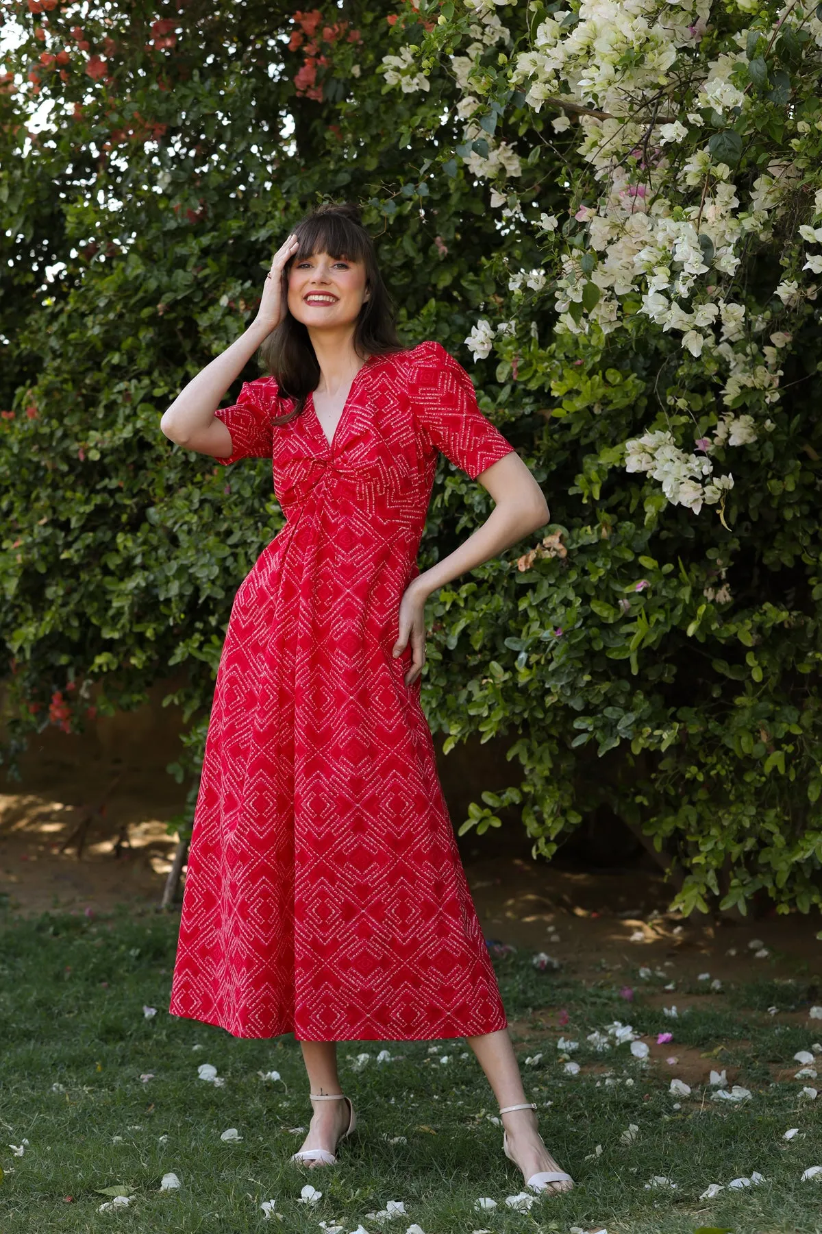 Strawberry Pop Cotton Sundress