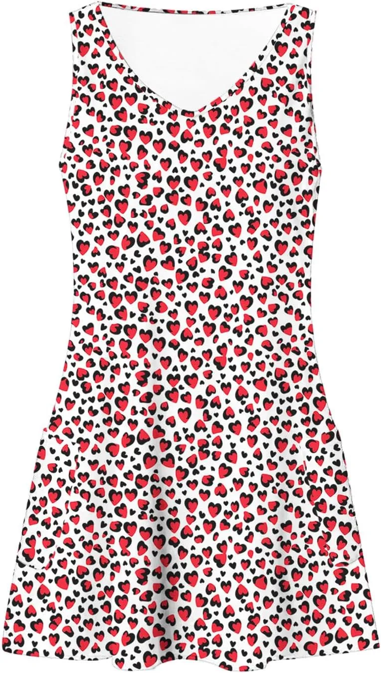 Summer Floral Sundress for Women Casual Sleeveless V Neck Button Down A Line Short Dress Beach Vacation Mini Dress
